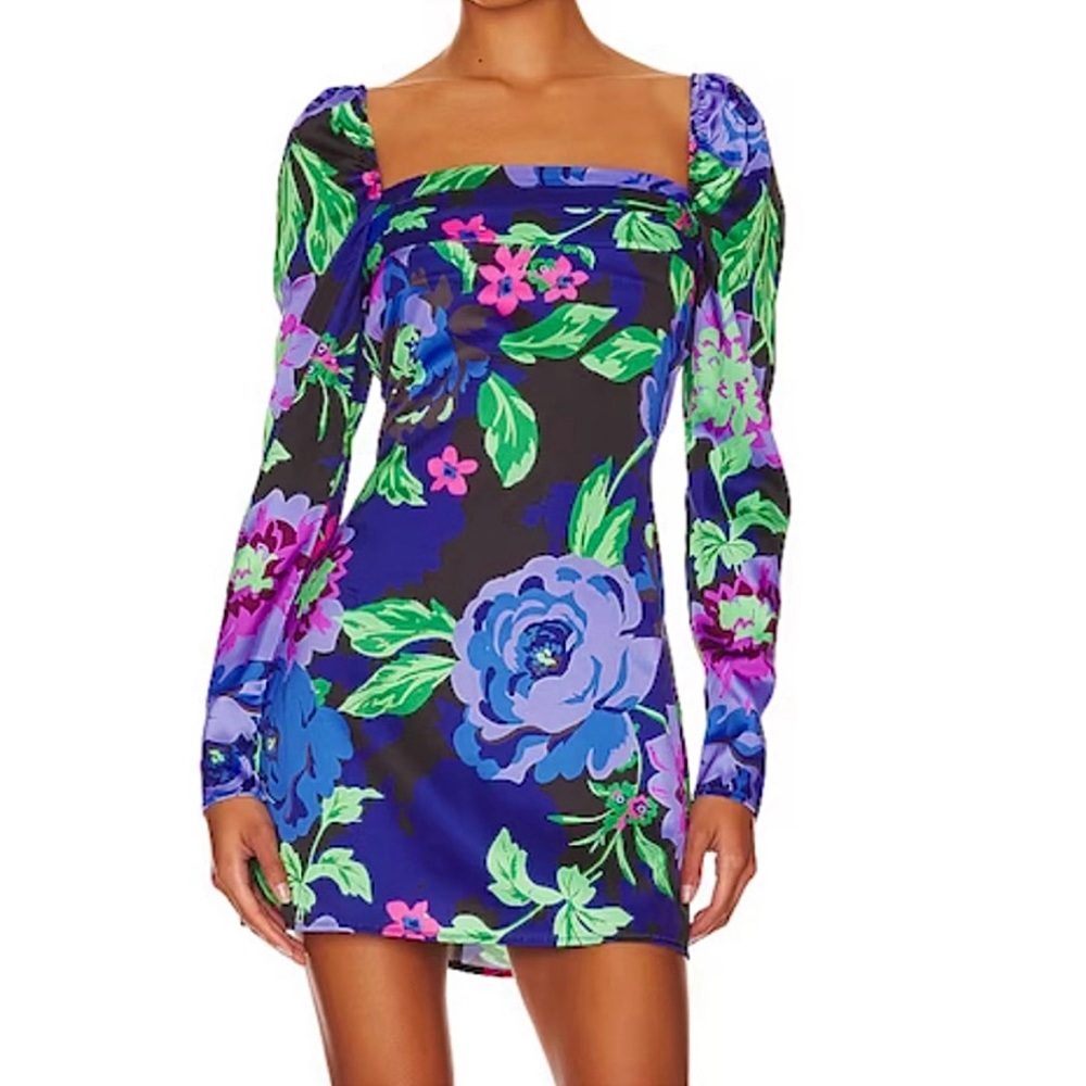 NWT AFRM Nordstrom Midnight Bouquet Floral Dress